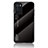 Silicone Frame Mirror Rainbow Gradient Case Cover LS1 for Oppo A16 Black