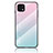 Silicone Frame Mirror Rainbow Gradient Case Cover LS1 for Oppo A16e