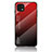 Silicone Frame Mirror Rainbow Gradient Case Cover LS1 for Oppo A16e Red