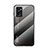 Silicone Frame Mirror Rainbow Gradient Case Cover LS1 for Oppo A36 Dark Gray