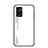 Silicone Frame Mirror Rainbow Gradient Case Cover LS1 for Oppo A36 White