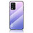 Silicone Frame Mirror Rainbow Gradient Case Cover LS1 for Oppo A54 4G Clove Purple