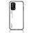 Silicone Frame Mirror Rainbow Gradient Case Cover LS1 for Oppo A54 5G White