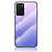 Silicone Frame Mirror Rainbow Gradient Case Cover LS1 for Oppo A54s Clove Purple