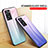 Silicone Frame Mirror Rainbow Gradient Case Cover LS1 for Oppo A57 4G