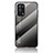 Silicone Frame Mirror Rainbow Gradient Case Cover LS1 for Oppo A74 4G Dark Gray