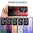 Silicone Frame Mirror Rainbow Gradient Case Cover LS1 for Oppo A79 5G