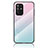 Silicone Frame Mirror Rainbow Gradient Case Cover LS1 for Oppo A95 5G