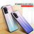 Silicone Frame Mirror Rainbow Gradient Case Cover LS1 for Oppo F19 Pro