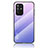 Silicone Frame Mirror Rainbow Gradient Case Cover LS1 for Oppo F19 Pro+ Plus 5G Clove Purple