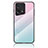 Silicone Frame Mirror Rainbow Gradient Case Cover LS1 for Oppo Find X5 5G