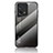 Silicone Frame Mirror Rainbow Gradient Case Cover LS1 for Oppo Find X5 5G Dark Gray