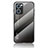 Silicone Frame Mirror Rainbow Gradient Case Cover LS1 for Oppo Find X5 Lite 5G Dark Gray
