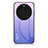 Silicone Frame Mirror Rainbow Gradient Case Cover LS1 for Oppo Find X6 Pro 5G Clove Purple