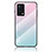 Silicone Frame Mirror Rainbow Gradient Case Cover LS1 for Oppo K9 5G