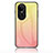 Silicone Frame Mirror Rainbow Gradient Case Cover LS1 for Oppo Reno10 5G