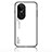 Silicone Frame Mirror Rainbow Gradient Case Cover LS1 for Oppo Reno10 5G White