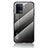 Silicone Frame Mirror Rainbow Gradient Case Cover LS1 for Oppo Reno5 F Dark Gray