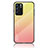 Silicone Frame Mirror Rainbow Gradient Case Cover LS1 for Oppo Reno6 5G