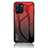 Silicone Frame Mirror Rainbow Gradient Case Cover LS1 for Realme 10 5G Red