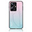 Silicone Frame Mirror Rainbow Gradient Case Cover LS1 for Realme 10 Pro+ Plus 5G