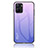 Silicone Frame Mirror Rainbow Gradient Case Cover LS1 for Realme 10S 5G Clove Purple