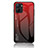 Silicone Frame Mirror Rainbow Gradient Case Cover LS1 for Realme 10S 5G Red