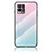 Silicone Frame Mirror Rainbow Gradient Case Cover LS1 for Realme 8i