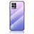 Silicone Frame Mirror Rainbow Gradient Case Cover LS1 for Realme 8i Clove Purple