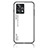 Silicone Frame Mirror Rainbow Gradient Case Cover LS1 for Realme 9 4G White