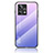Silicone Frame Mirror Rainbow Gradient Case Cover LS1 for Realme 9 Pro+ Plus 5G Clove Purple