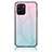 Silicone Frame Mirror Rainbow Gradient Case Cover LS1 for Realme 9i 5G