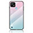 Silicone Frame Mirror Rainbow Gradient Case Cover LS1 for Realme C21