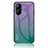 Silicone Frame Mirror Rainbow Gradient Case Cover LS1 for Realme C33