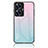 Silicone Frame Mirror Rainbow Gradient Case Cover LS1 for Realme C55