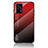 Silicone Frame Mirror Rainbow Gradient Case Cover LS1 for Realme GT Neo 5G Red