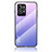 Silicone Frame Mirror Rainbow Gradient Case Cover LS1 for Realme GT2 Pro 5G Clove Purple