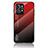 Silicone Frame Mirror Rainbow Gradient Case Cover LS1 for Realme GT2 Pro 5G Red