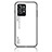 Silicone Frame Mirror Rainbow Gradient Case Cover LS1 for Realme GT2 Pro 5G White