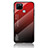 Silicone Frame Mirror Rainbow Gradient Case Cover LS1 for Realme Q2i 5G Red