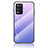 Silicone Frame Mirror Rainbow Gradient Case Cover LS1 for Realme Q3 5G Clove Purple