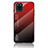 Silicone Frame Mirror Rainbow Gradient Case Cover LS1 for Realme V11s 5G Red