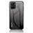 Silicone Frame Mirror Rainbow Gradient Case Cover LS1 for Realme V20 5G Dark Gray