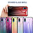 Silicone Frame Mirror Rainbow Gradient Case Cover LS1 for Samsung Galaxy A02