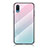 Silicone Frame Mirror Rainbow Gradient Case Cover LS1 for Samsung Galaxy A02