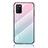 Silicone Frame Mirror Rainbow Gradient Case Cover LS1 for Samsung Galaxy A02s