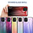 Silicone Frame Mirror Rainbow Gradient Case Cover LS1 for Samsung Galaxy A03