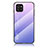 Silicone Frame Mirror Rainbow Gradient Case Cover LS1 for Samsung Galaxy A03 Clove Purple