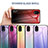 Silicone Frame Mirror Rainbow Gradient Case Cover LS1 for Samsung Galaxy A03 Core