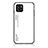 Silicone Frame Mirror Rainbow Gradient Case Cover LS1 for Samsung Galaxy A03 White